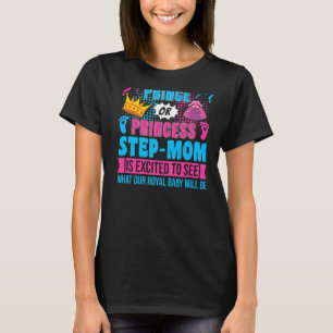 T-shirt Prince ou Princesse Step Maman Bébé Genre Reveal P