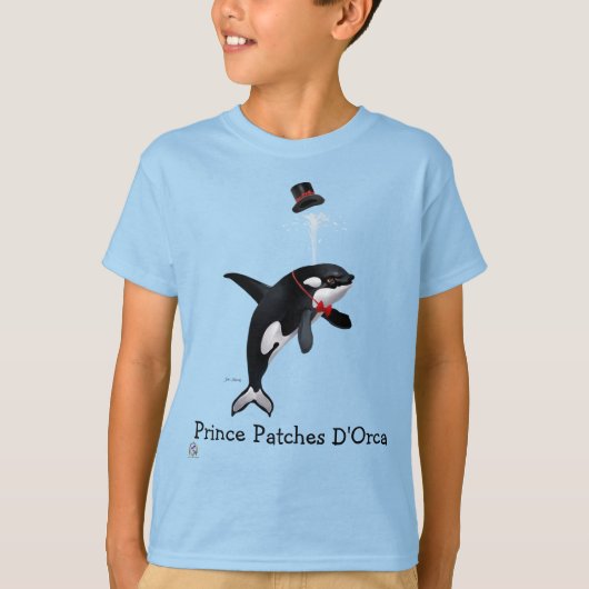 T-Shirt Prince Patches D'Orca T-Shirt pour enfants (Devant)