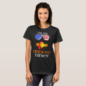 T-shirt Princes Turquie face Thanksgiving Drapeau américai (Devant entier)