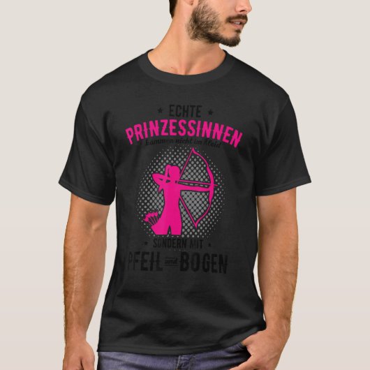 T-shirt Princess Arrow & Bow Saying Archery (Devant)