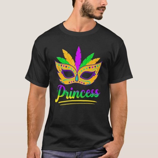T-shirt Princess Mardi Gras Carnival Mask Festival (Devant)
