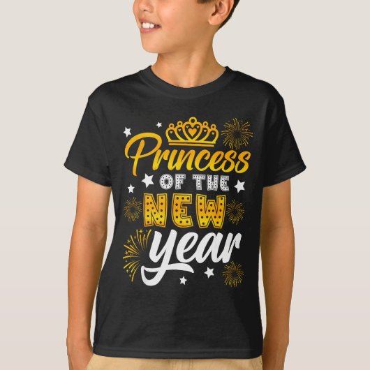 T-shirt Princess Of The New Year 2026 New Years Eve Firewo (Devant)