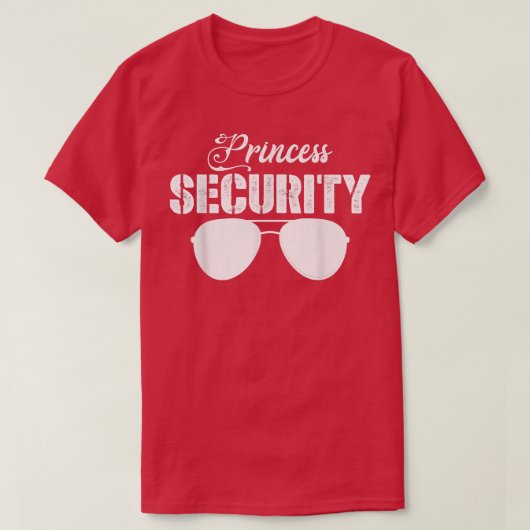 T-shirt Princess Security Funny Princess Protection Père (Design devant)