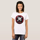T-shirt Princess Warning Danger Zone (Devant entier)