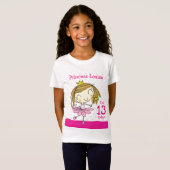 T-Shirt Princesse 13ème anniversaire de l'âge 13 de (Devant entier)