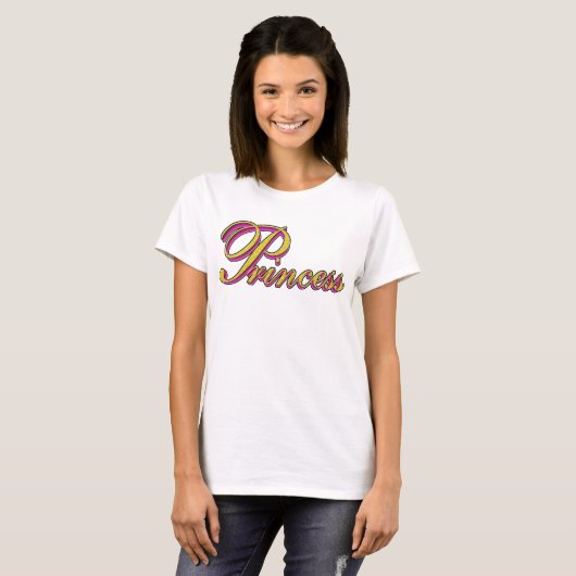 T-shirt Princesse 3D (Devant entier)