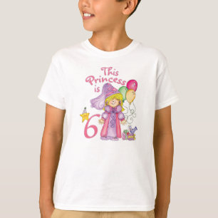 T-shirt Princesse 6e anniversaire