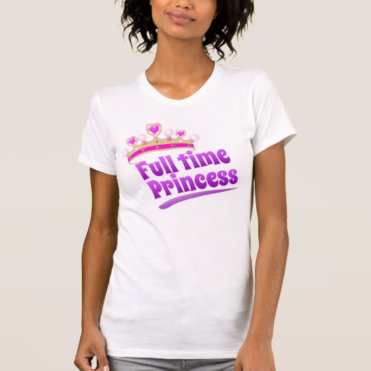 T-shirt Princesse à temps plein (Devant)