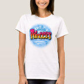 T-shirt princesse Airbrush personnalisée (Devant)