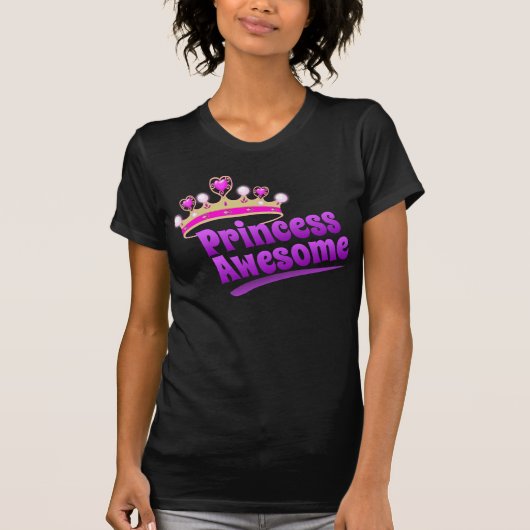 T-shirt Princesse Awesome (Devant)