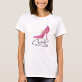 T-Shirt Princesse Cendrillon Chaussures roses Cita (Devant)