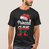 T-shirt Princesse Claus Pyjama de Noël Famille Corresponda (Devant)