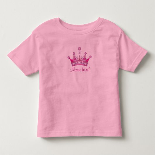 T-shirt Princesse Couronne personnalisée (Devant)