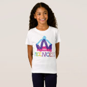 T-Shirt Princesse Crown de ballon d'enfants avec la (Devant entier)