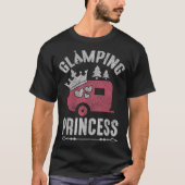 T-shirt Princesse Cute Camping Glamper Distressed de (Devant)
