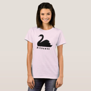 T-Shirt princesse cygne noir
