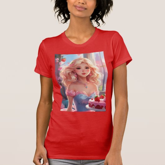 T-shirt princesse d'anniversaire (Devant)