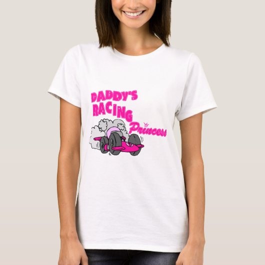 T-shirt Princesse de course de papa (Devant)