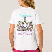 T-shirt Princesse de football (Dos)