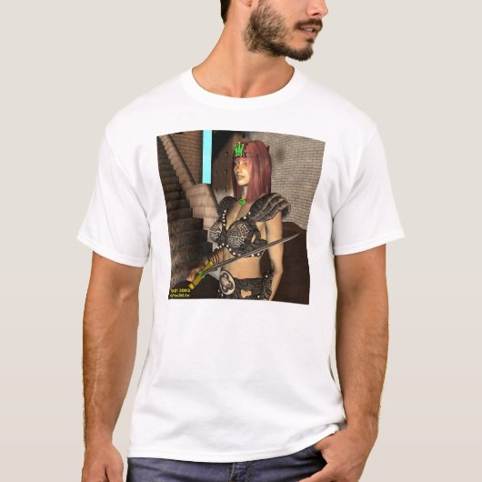 T-shirt Princesse de guerrier de Shala (Devant)
