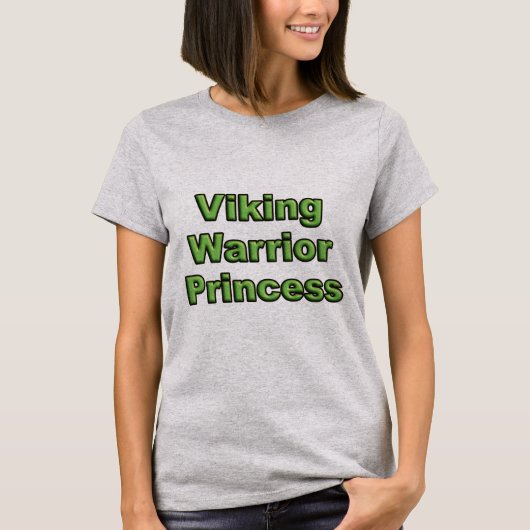 T-shirt Princesse de guerrier de Viking (Devant)