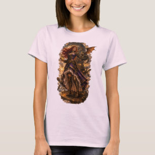 T-shirt Princesse de la Tour de l'Horloge et Dragon Mécani