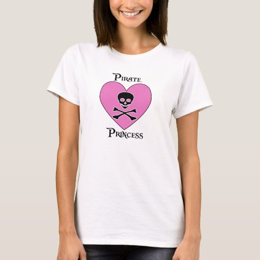 T-shirt Princesse de pirate (Devant)