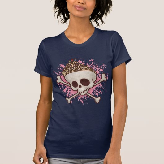T-shirt Princesse de pirate - diadème (Devant)