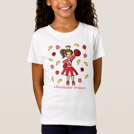 T-Shirt Princesse de pom-pom girl (Devant)
