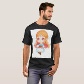 T-shirt Princesse de style Hylien Chibi (Devant entier)