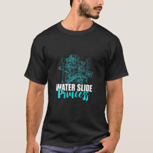 T-shirt Princesse de Toboggan d'eau Piscine Toboggans aqua
