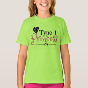 T-shirt Princesse de type 1 : Chemise pour des enfants de