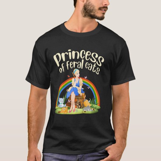 T-shirt Princesse Des Chats Faux Princesse Aux Chats (Devant)