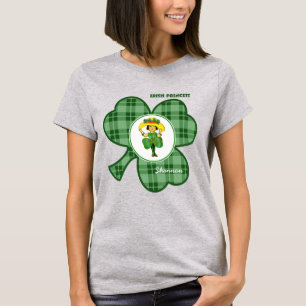 T-shirt Princesse d'Irlande   Nom personnalisé Saint Patri