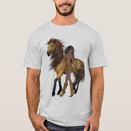 T-shirt Princesse et Chemise du cheval amérindien (Devant)