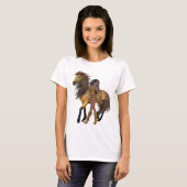 T-shirt Princesse et Chemise du cheval amérindien (Devant entier)