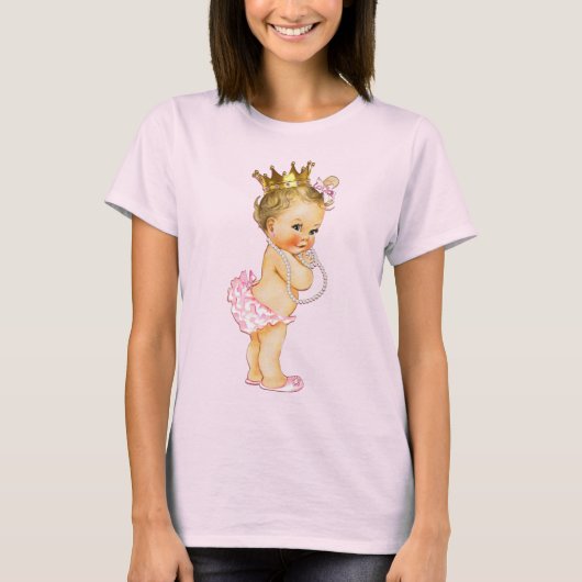 T-shirt Princesse et perles de bébé (Devant)