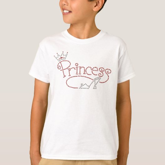 T-shirt Princesse fascinante Crown et chaussure de talon (Devant)