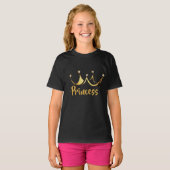 T-shirt Princesse Gold Crown (Devant entier)