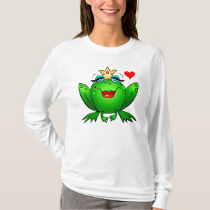 T-shirt Princesse Grenouille au cœur Charmeuse Dame Grenou