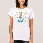 T-shirt Princesse Hanoukka<br><div class="desc">Hanoukka Princess tient une Menorah éclairée,  a l'Étoile de David sur sa robe (et boucles d'oreilles) et est entourée de rêveries! Une belle princesse pour la saison des fêtes et un grand cadeau Hanoukka pour les filles.</div>