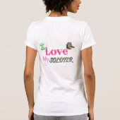T-shirt Princesse I Love My Soldier de soldat ! (Dos)