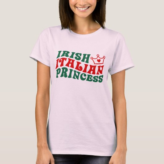T-shirt Princesse irlandaise italienne (Devant)