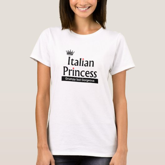 T-shirt Princesse italienne magnifique (Devant)