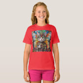 T-shirt Princesse Kitty Chat de la Brigade des papillons (Devant entier)