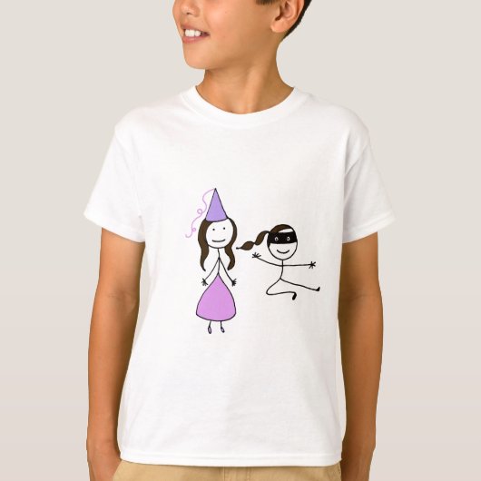 T-shirt Princesse Ninja Tee (pour des filles) (Devant)