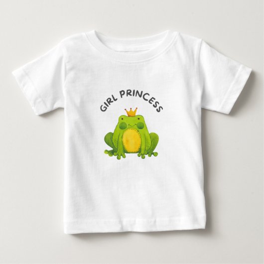 t-shirt princesse pour bébé fille (Devant)
