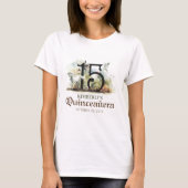 T-shirt Princesse Quinceanera 15e fête d'anniversaire (Devant)
