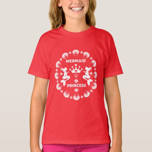 T-shirt  Princesse Sirène Fille (Devant)