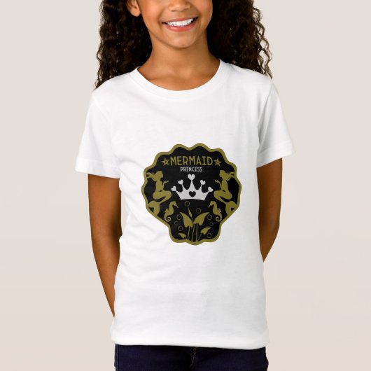 T-Shirt Princesse Sirène Fille (Devant)